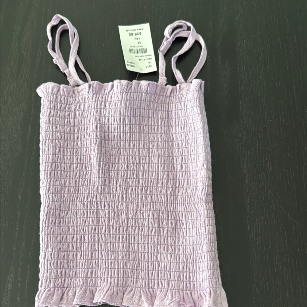 Lavender Smocked Girl’s Top